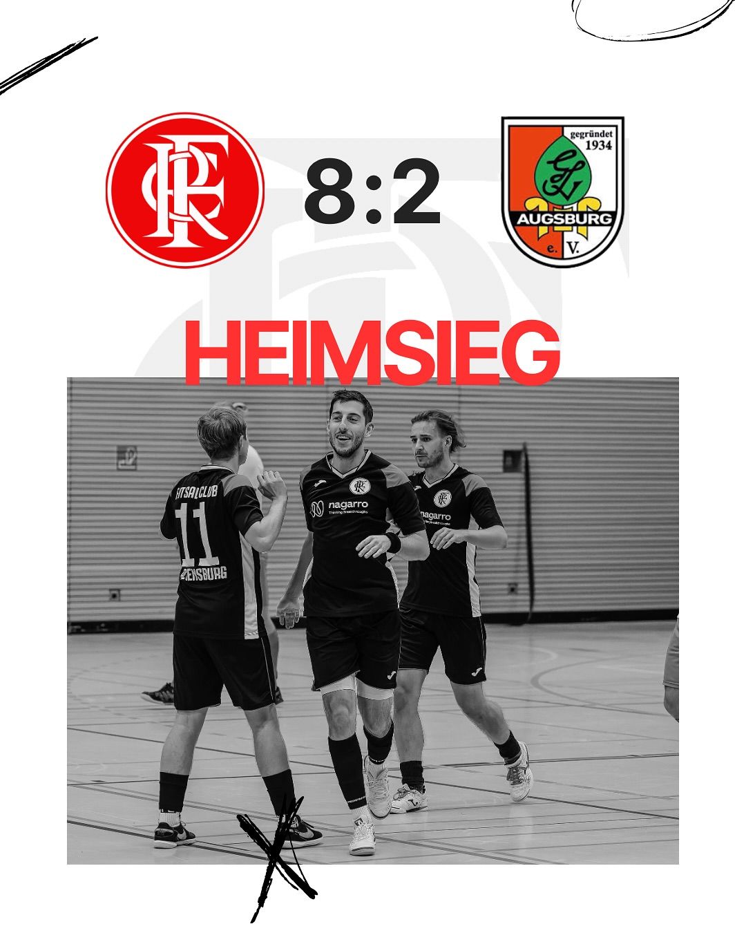 1. Spiel = 1. Sieg 🥇 

Ein erfolgreicher Saisonstart für den Futsal Club Regensburg. Beim 8:2 Heimerfolg konnte besonder Philipp Prechtel mit 4 Treffern glänzen. Die engagierten Gäste von @gsvaugsburg1934 hielten die Partie lange auf Augenhöhe, aber am Ende setzen wir uns klar und verdient durch.

Vielen Dank an alle Zuschauer, das Schiedsrichter-Gespann und unsere fairen Gäste ❤️🙌🏼

#futsal #bayernliga #futsalclub #fcr #futsalgermany #futsalheritage #wirliebenfutsal #regensburg #matchday #futsallebt
