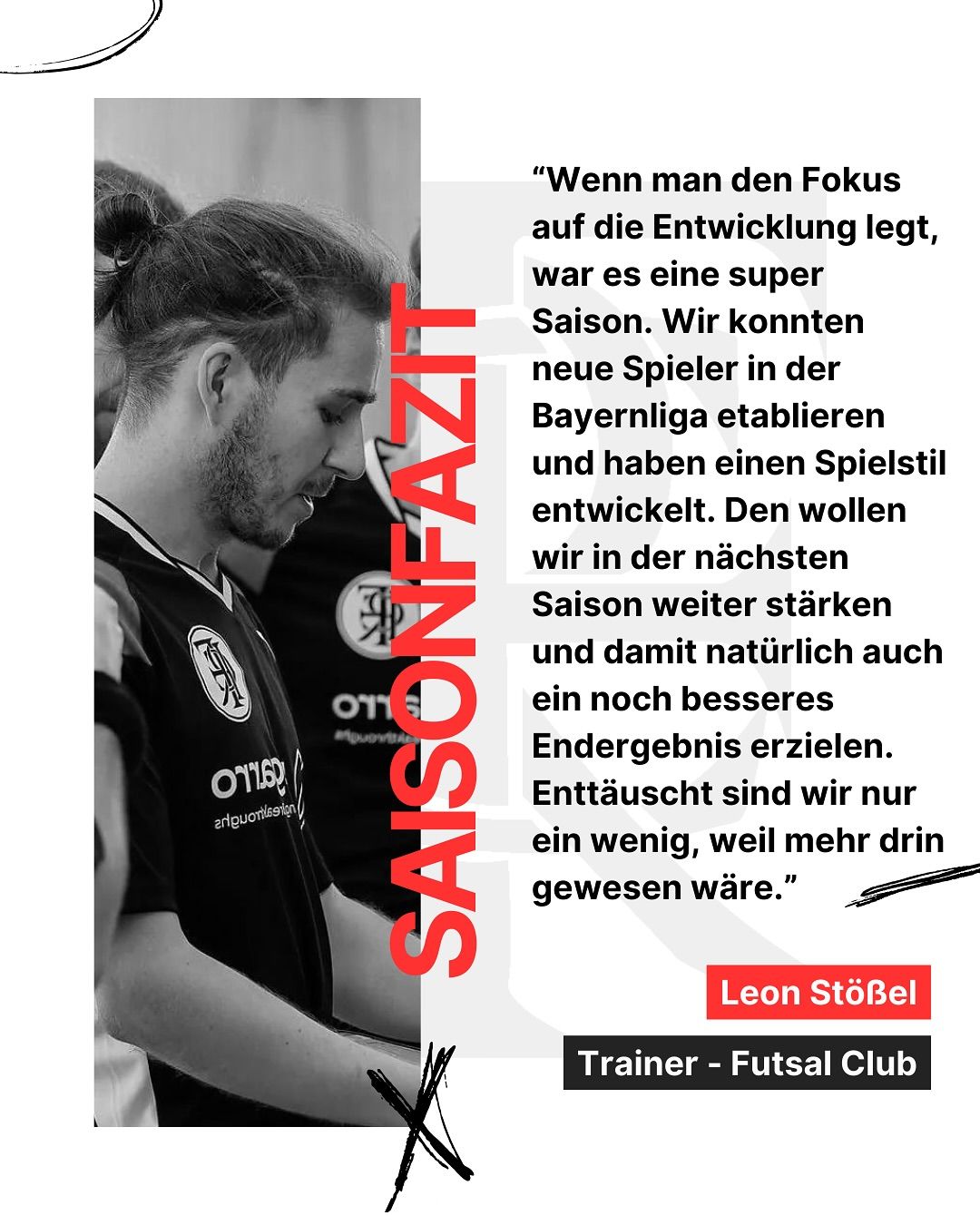 Unser Saisonfazit ist auf FuPa zu lesen 📖 

Wir blicken zurück auf eine tolle Saison in der Futsal Bayernliga und auch voraus auf unsere weitere Mission 🙌🏼 Glückwunsch auch an dieser Stelle nochmal an den Meister von DjK 54 München.

#futsal #bayernliga #futsalclub #fcr #futsalgermany #futsalheritage #wirliebenfutsal #regensburg #matchday #futsallebt