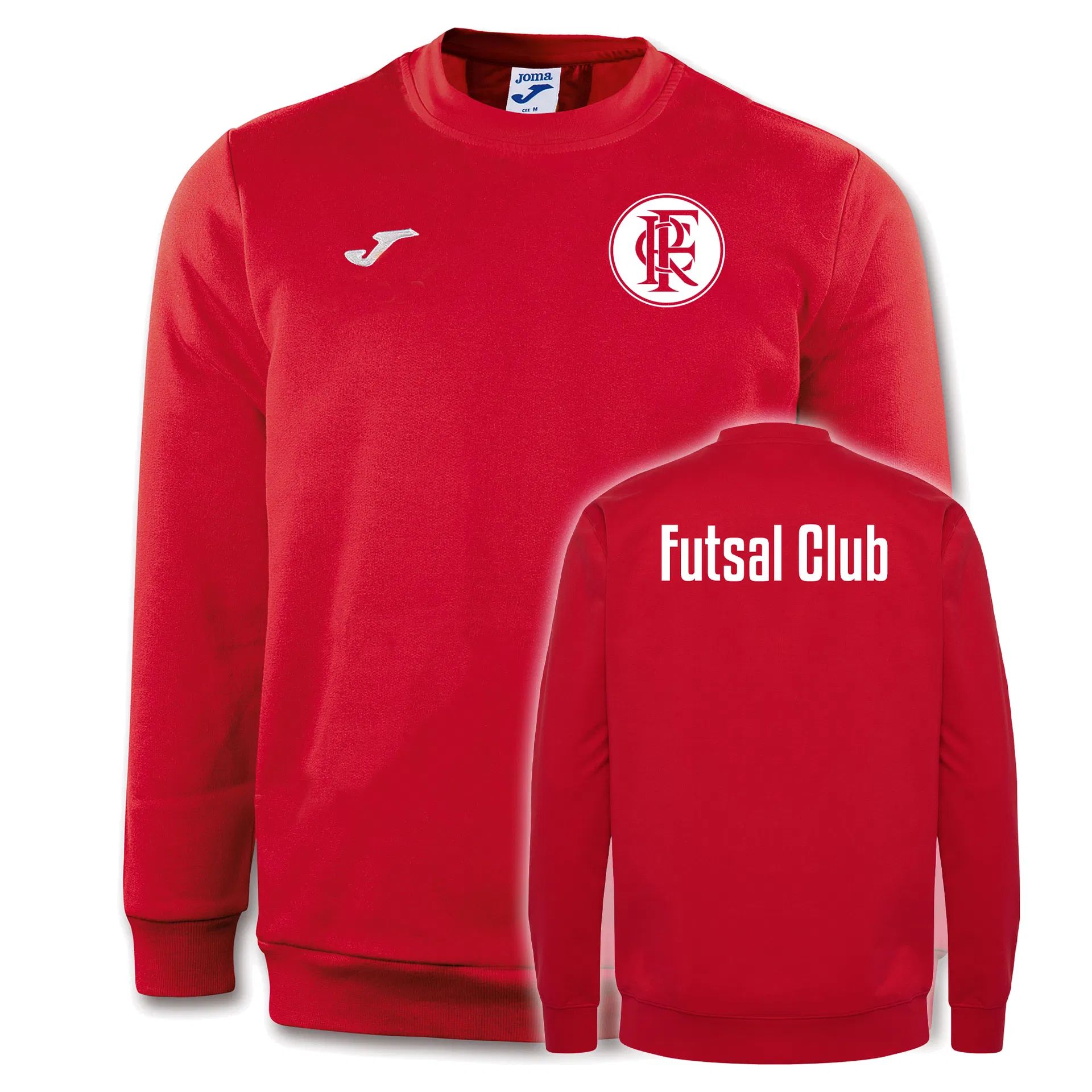 Das Sweatshirt Cairo II von Joma bedruckt im Futsal Club Regensburg Design. Material: 100% Polyester Fleece.
